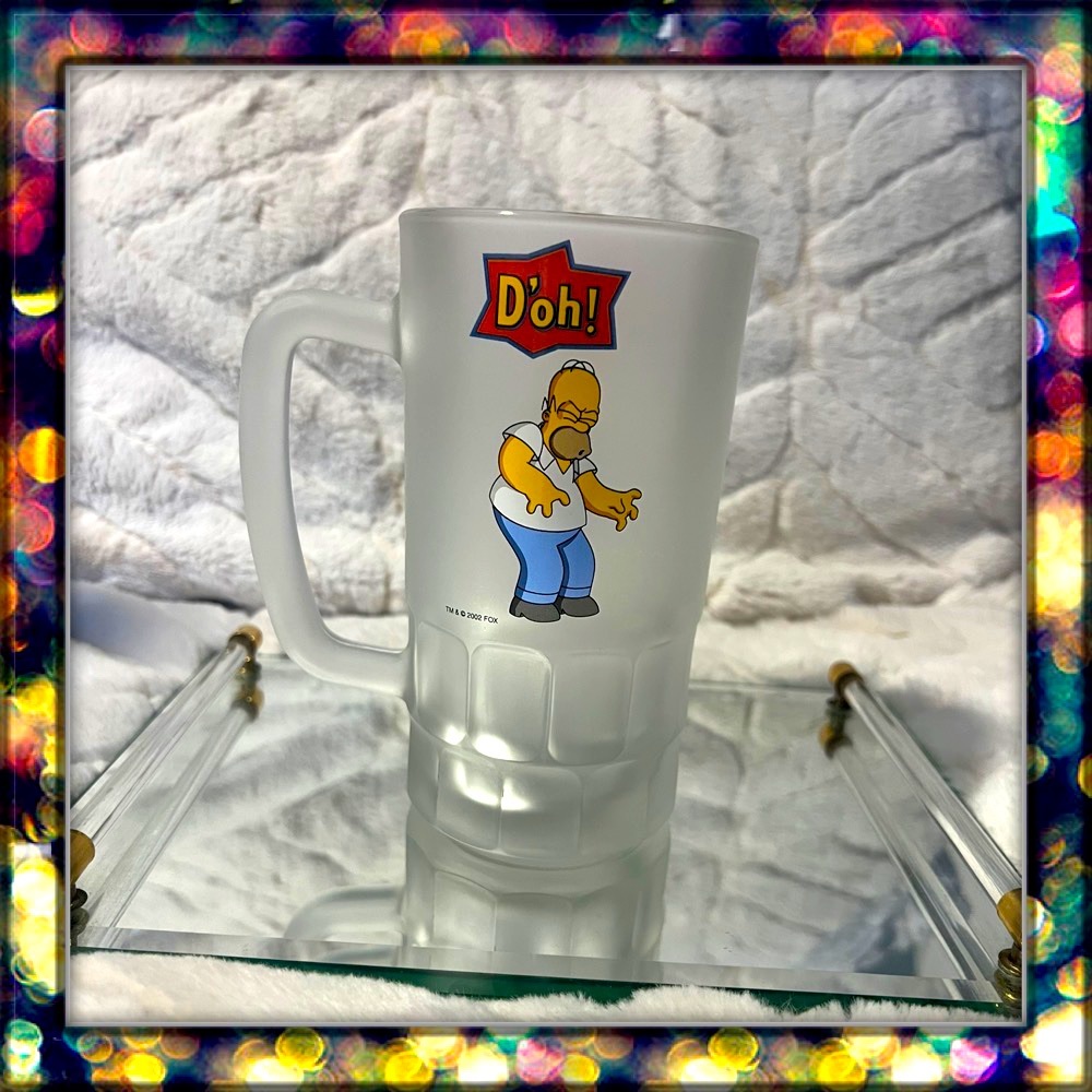 [The Simpsons]Homer Simpson Frosted Beer Mug D'oh Matt Groening Collectible